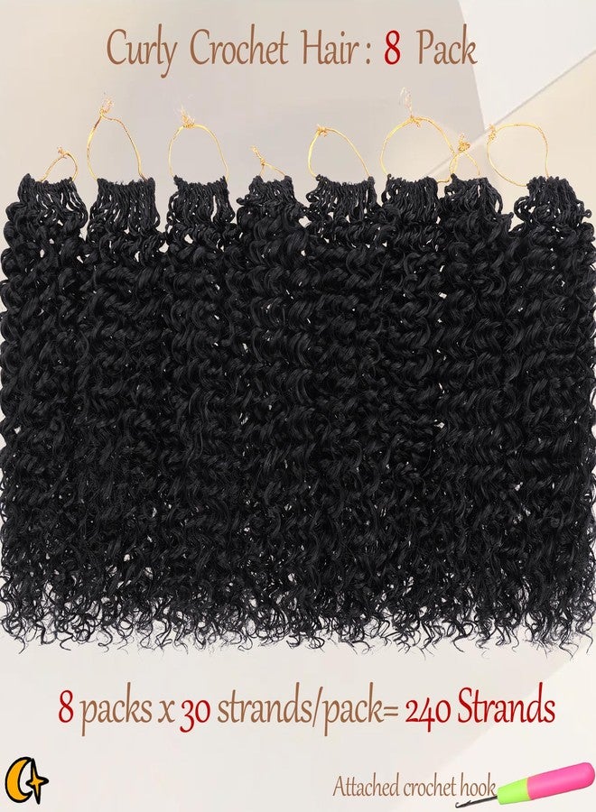 Beverlee Kinky Crochet Hair - 12 Inch Curly, Wavy & Yanky Twist Synthetic Pre Looped Crochet Hair for Black Women - 8 Packs - Image 5